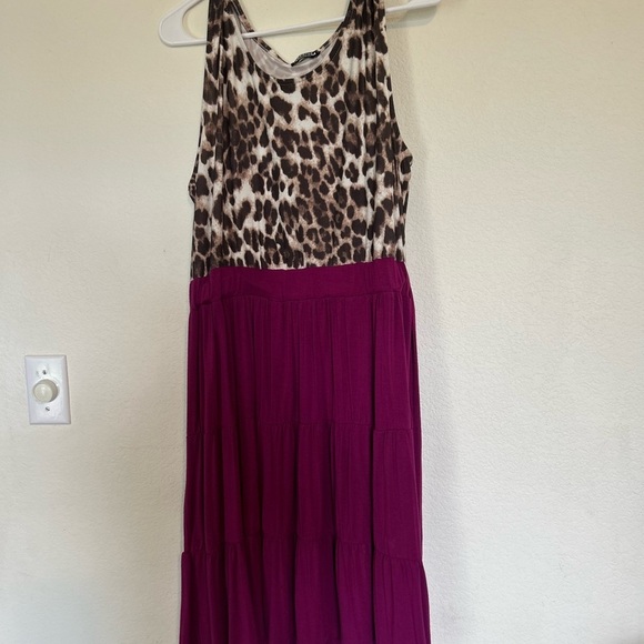 HEIMISH USA 1X animal, print and purple pink with tie at back - Picture 1 of 8